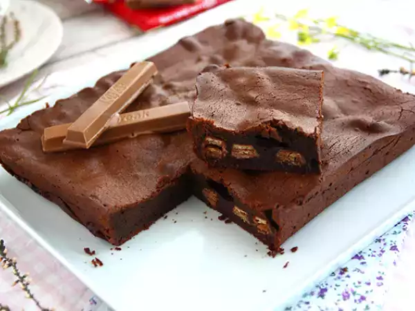Recept Brownie s kit kat ®