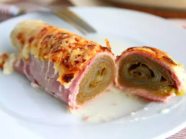 Recept Šunka endivija au gratin