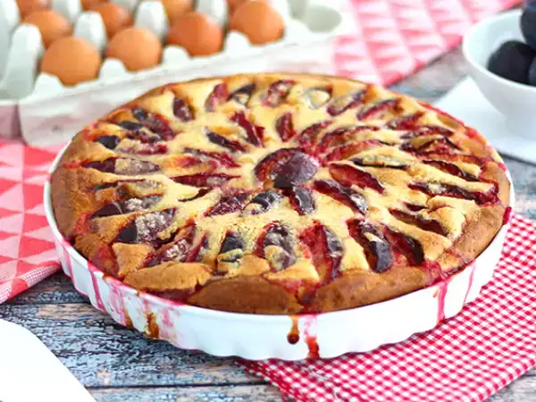Recept Briochejev slivov tart