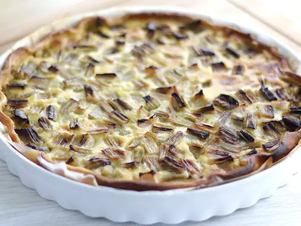 Recept Enostaven rabarbarov tart