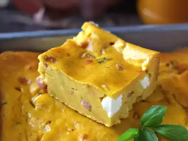 Recept Pikanten pršut in feta brownie z bučo: odličen recept za juho za recikliranje!