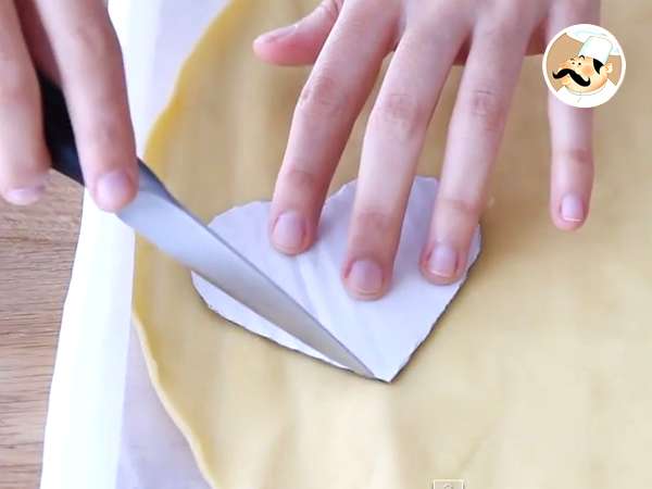 Pita v obliki srca za valentinovo - Priprava korak 1