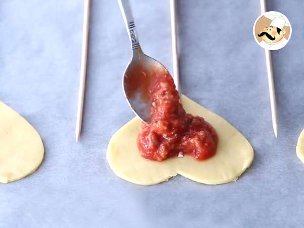 Pita v obliki srca za valentinovo - Priprava korak 3