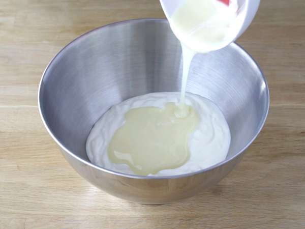 Sladoled iz jogurta in malin - Priprava korak 2