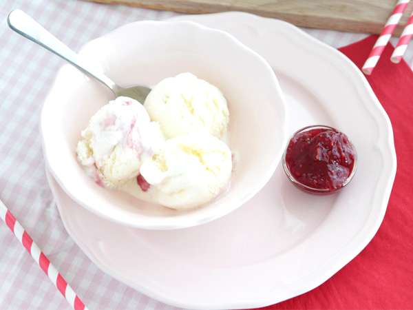 Sladoled iz jogurta in malin - Priprava korak 13