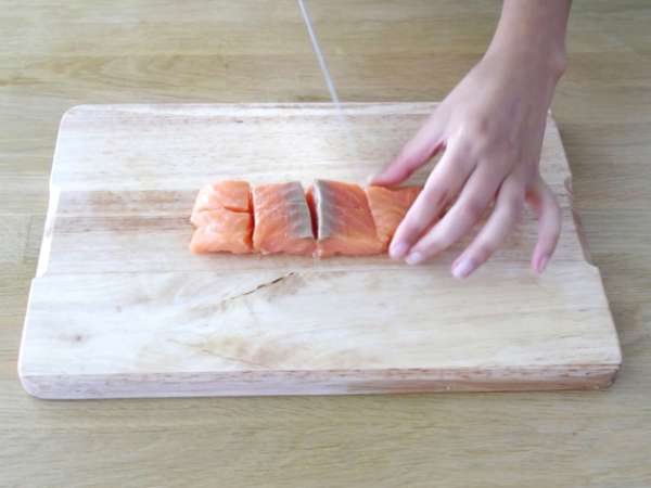 Losos in gorčično listnato testo - Priprava korak 2