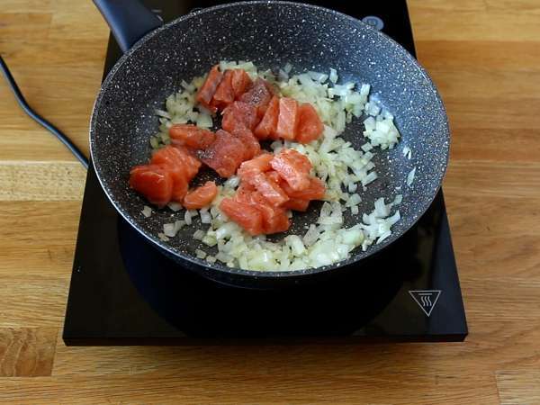 Losos in gorčično listnato testo - Priprava korak 4