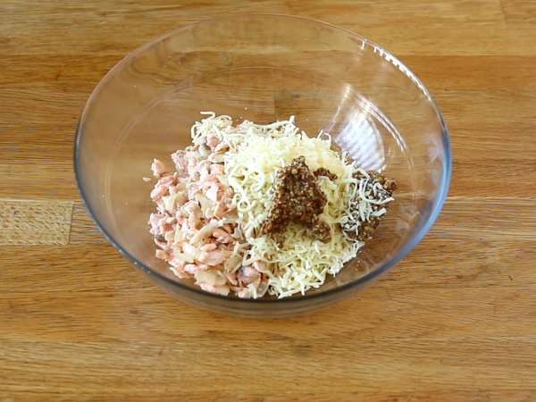 Losos in gorčično listnato testo - Priprava korak 6