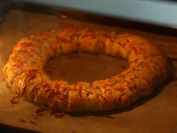 Losos in gorčično listnato testo - Priprava korak 11