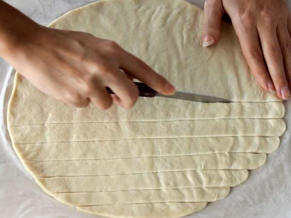 Aperitiv z majhnimi cvetovi - Priprava korak 1