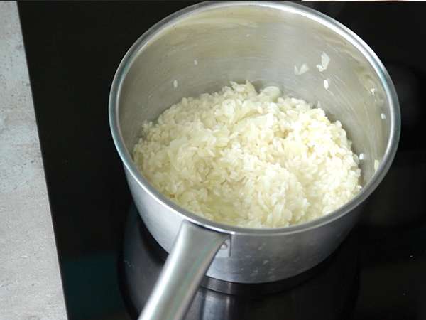 Rižota s sirom in chorizom - Priprava korak 5