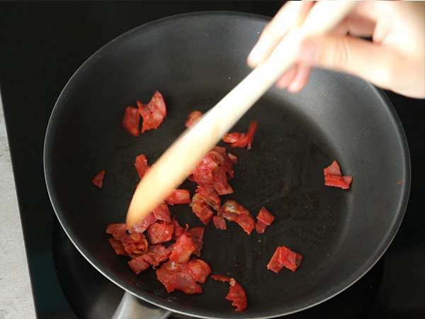 Rižota s sirom in chorizom - Priprava korak 6