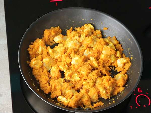 Piščančji curry s kokosovim mlekom - Priprava korak 5