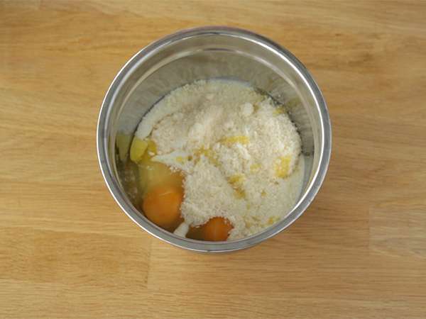 Moelleux bučk s srcem Kiri - Priprava korak 1