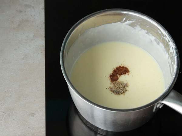 Béchamel omaka, enostaven recept - Priprava korak 3