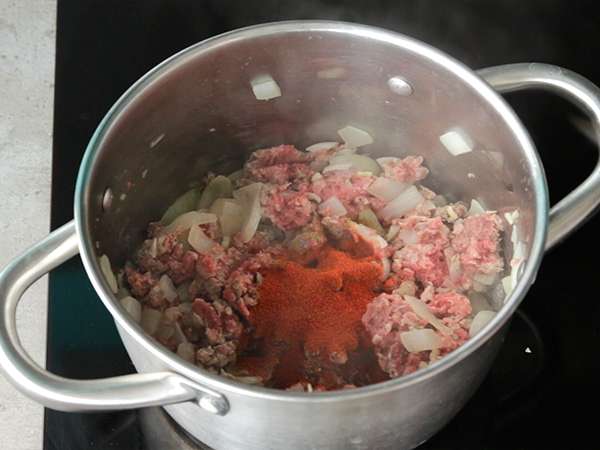 Mehiški čili con carne - Priprava korak 2