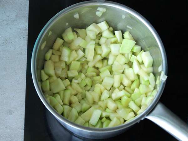 Kremna juha iz bučk - Priprava korak 2