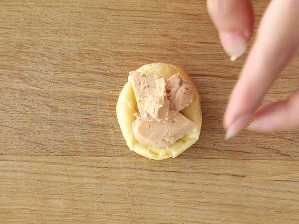 Makroni iz foie grasa s quenelles - Priprava korak 4