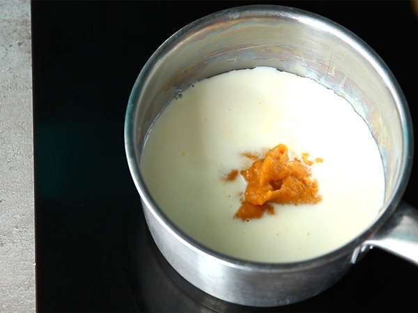 Latte z bučno začimbo - Priprava korak 3