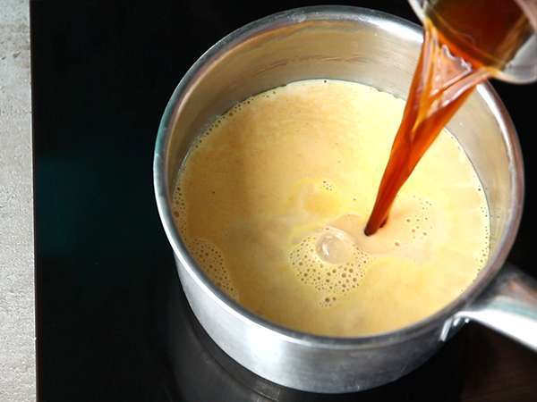 Latte z bučno začimbo - Priprava korak 4