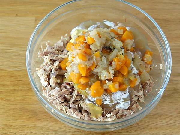 Piščančje rillettes s piščančjo gorčico - Priprava korak 4