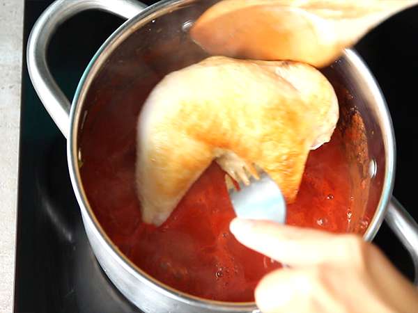 Baskovski piščanec - Priprava korak 4