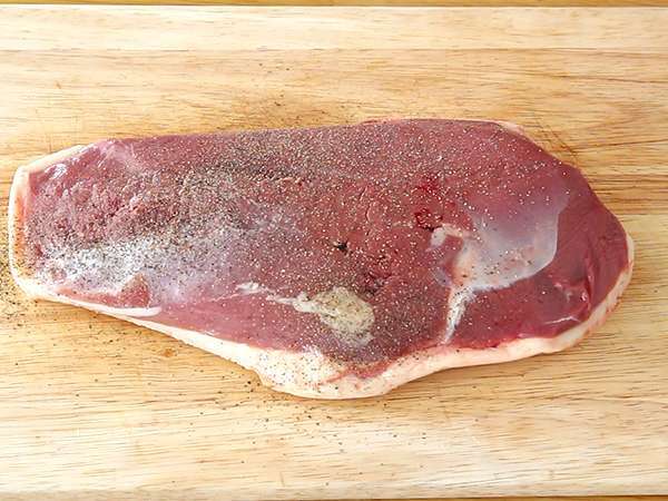 Domače sušene račje prsi - Priprava korak 1