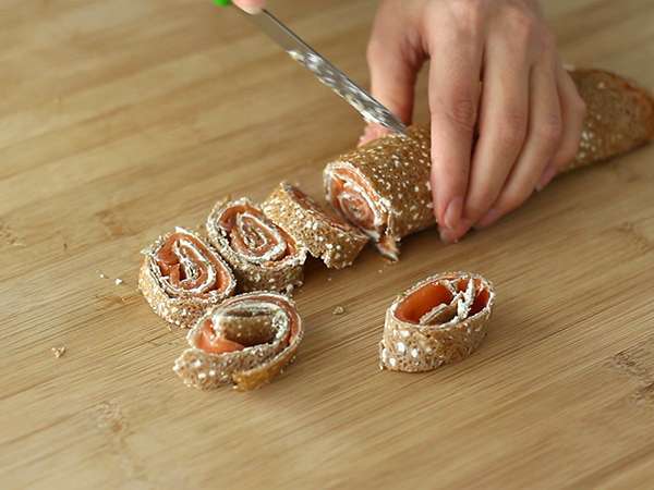 Ajdovi zvitki z lososom - Priprava korak 4