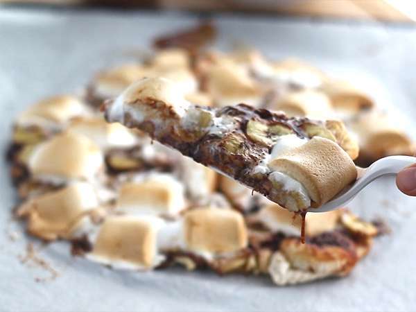 Sladka banana in čokoladna pica - Priprava korak 5