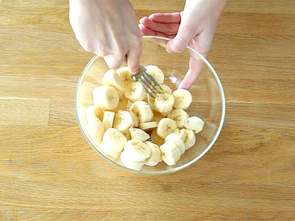 Bananin kruh, banana torta - Priprava korak 1