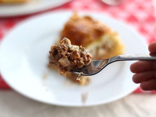 Hamburger pita, cheeseburger za delitev! - Priprava korak 7