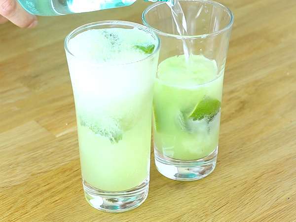 Kumarični mojito, brezalkoholni koktajl - Priprava korak 4