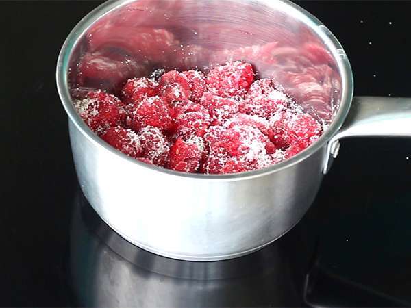 Malinova pena - Priprava korak 1