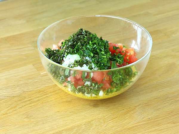 Zelo enostavno orientalski tabbouleh - Priprava korak 2