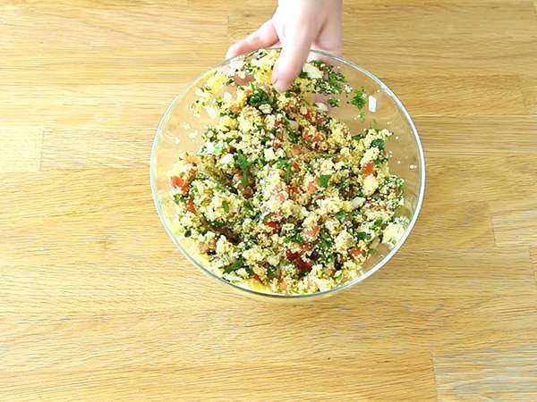 Zelo enostavno orientalski tabbouleh - Priprava korak 3