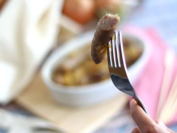 Klobase v belem vinu - Priprava korak 4