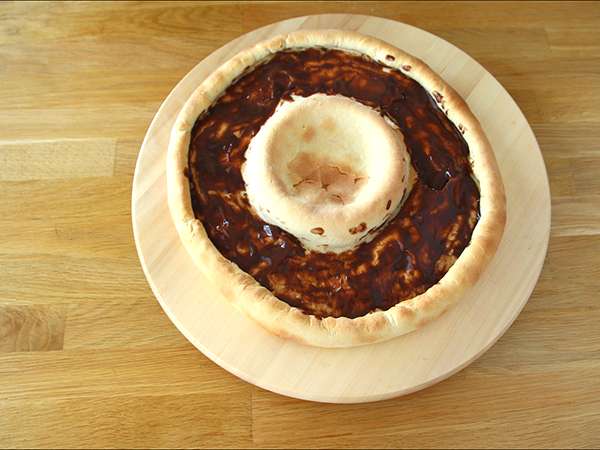 Pizza s Kit Kat in jogurtom Čokolada Danette - Priprava korak 4