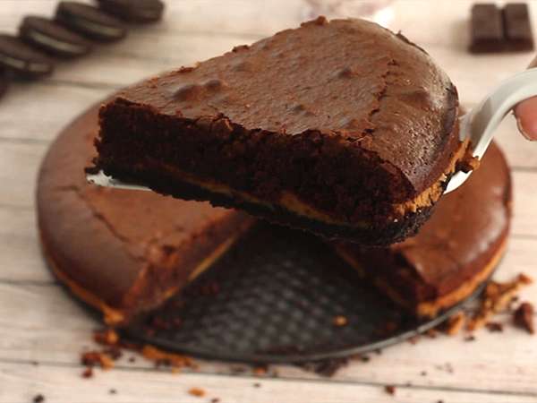 Arašidovo maslo in Oreo piškotni brownie - Priprava korak 7