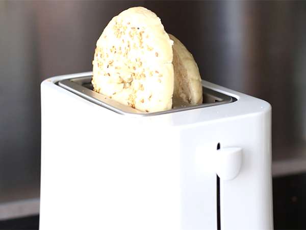 Čokoladna banana bagel - Priprava korak 1