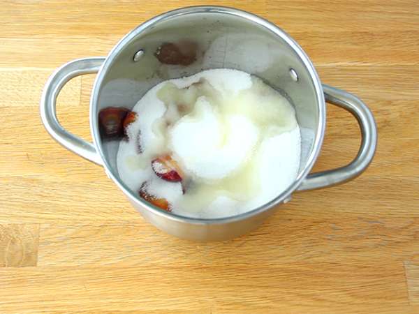 Domača slivova marmelada - Priprava korak 1