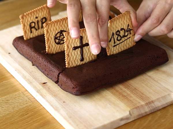 Pokopališki brownie za noč čarovnic - Priprava korak 5