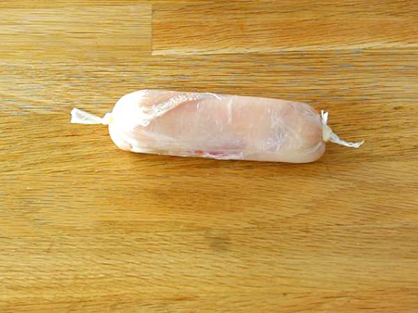 Piščančje balotine z mocarelo - Priprava korak 4