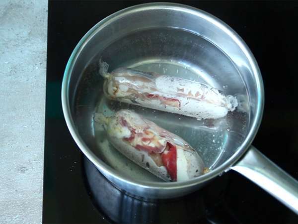 Piščančje balotine z mocarelo - Priprava korak 5