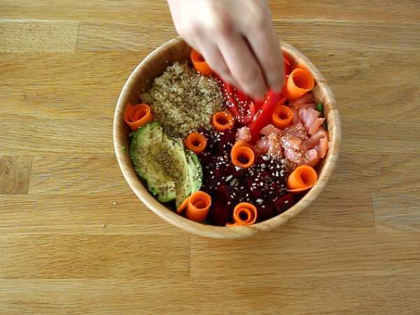 Lososova skleda Buda - Priprava korak 5