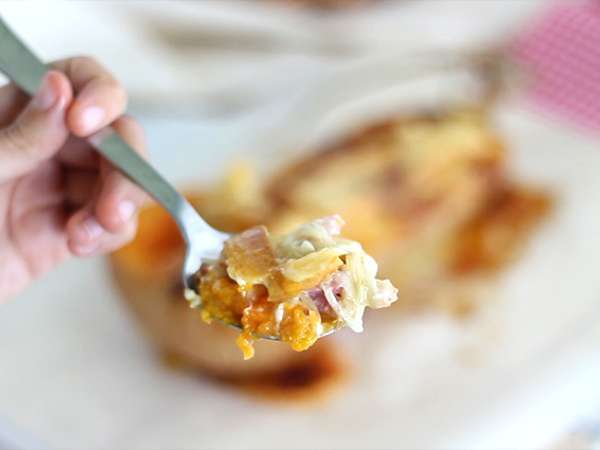 Courgiflette - motovilec v slogu tartiflette - Priprava korak 5