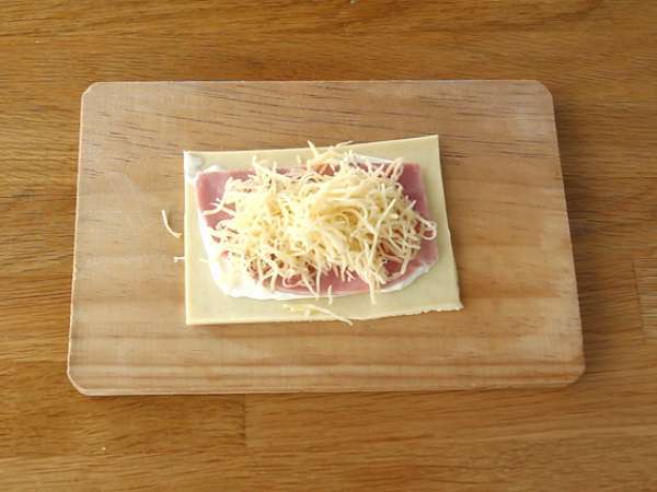 Šunka in sir Friands - Priprava korak 2