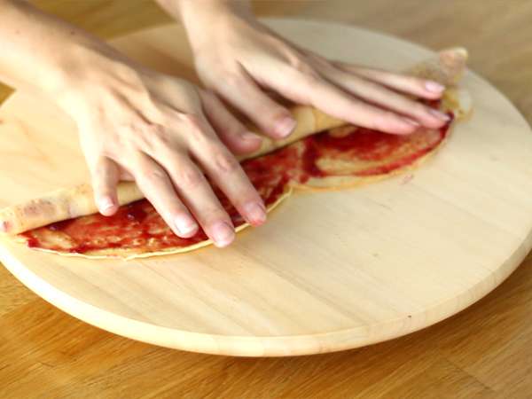 Bela čokolada z malinami - Priprava korak 4