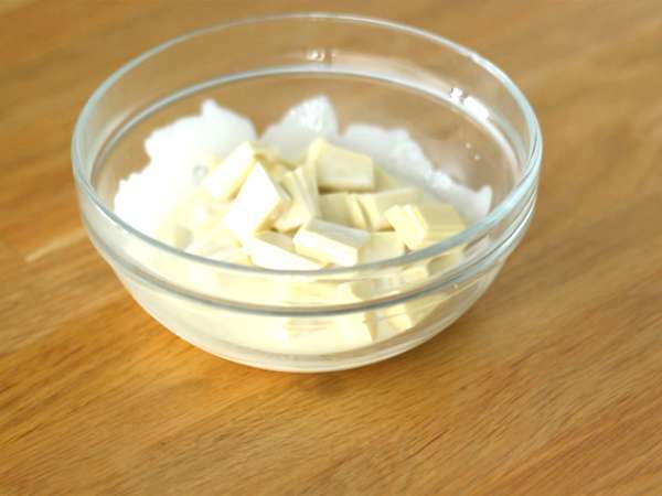 Bela čokolada z malinami - Priprava korak 7