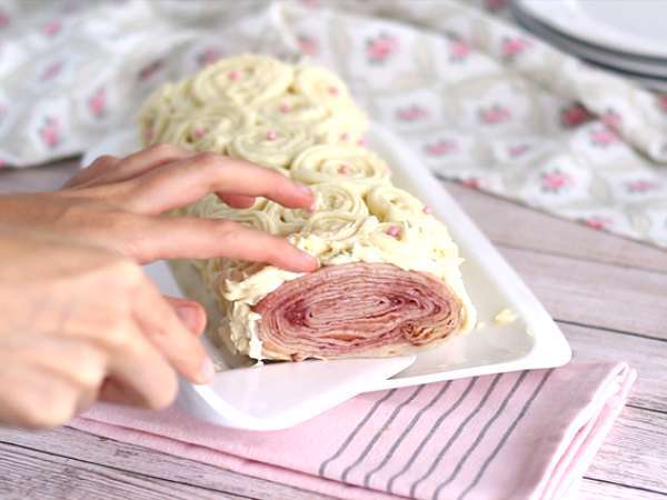 Bela čokolada z malinami - Priprava korak 10