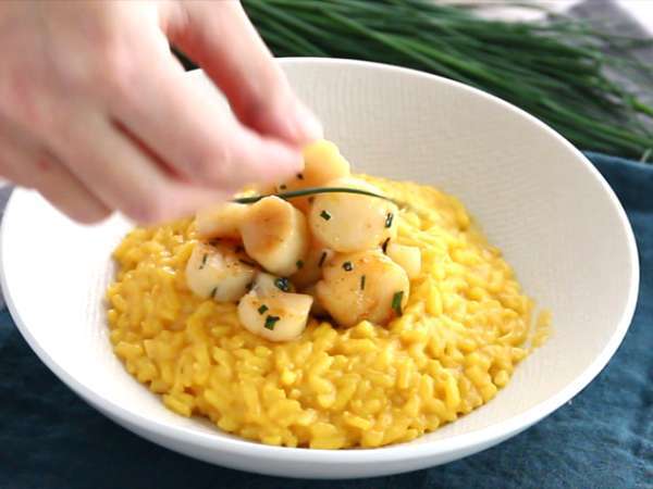 Rižota iz pokrovač z žafranom - Priprava korak 6